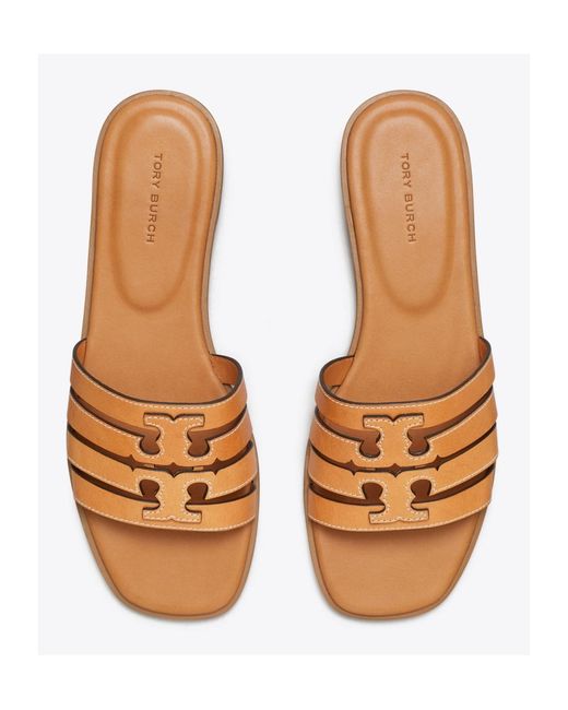 Tory Burch Brown Ines Multi-Strap Sandals