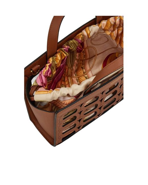 Ferragamo Brown Mini Tote Bag