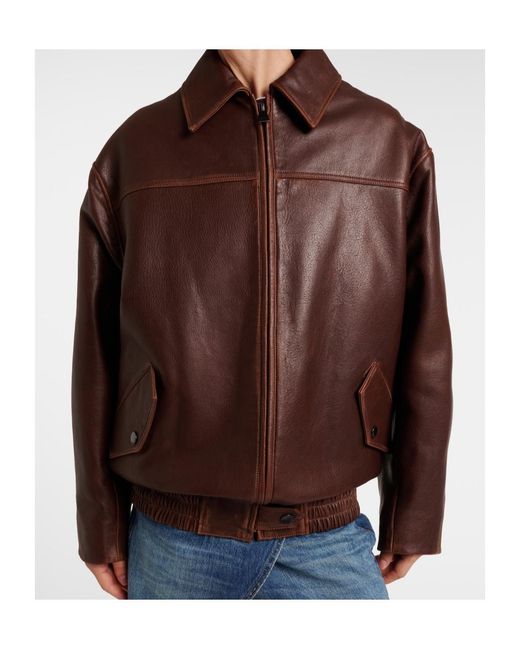 Jonathan Simkhai Brown Huntington Leather Jacket