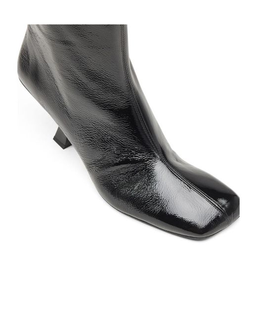 DIESEL Black 75Mm D-Amber Square-Toe Sculptural-Heel Boots