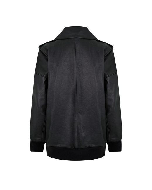 McQueen Black Aviator Bomber Jacket