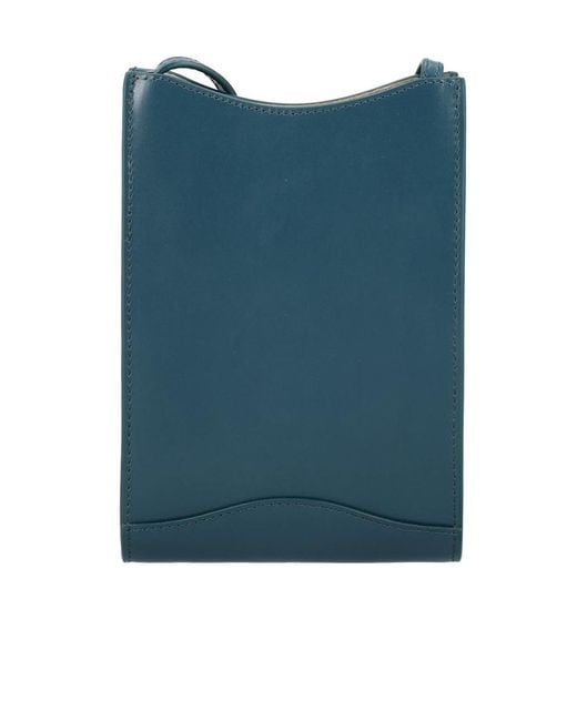 A.P.C. Blue Logo Shoulder Bag