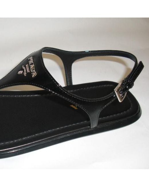 Prada Brown Logo Sandals