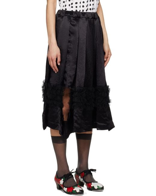 Comme des Garçons Black Elastic Waist Skirt