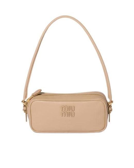 Miu Miu Natural Leather Pouch
