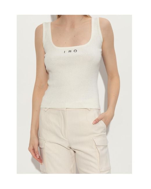 IRO White Sleeveless Top