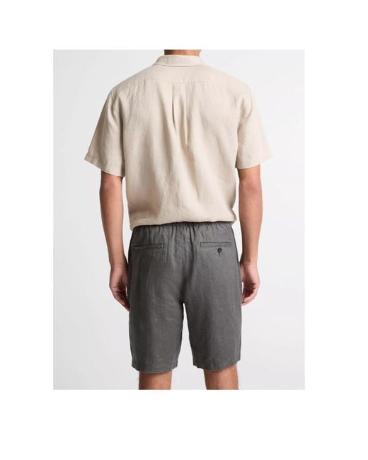 Vince Gray Drawstring Shorts for men