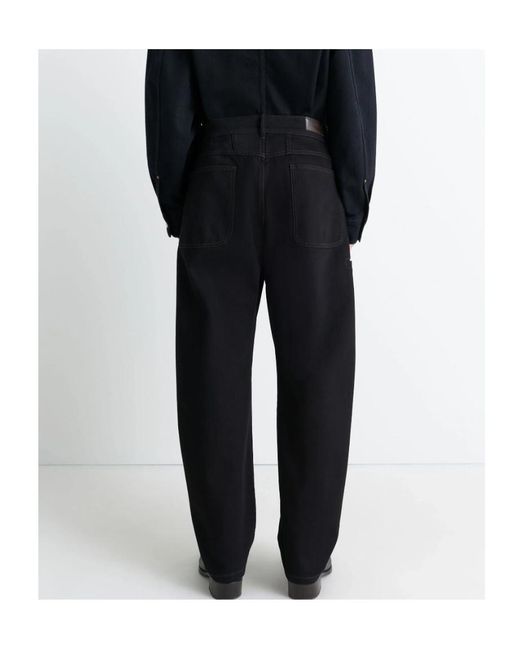 Lemaire Black Twisted Tapered-Leg Trousers for men