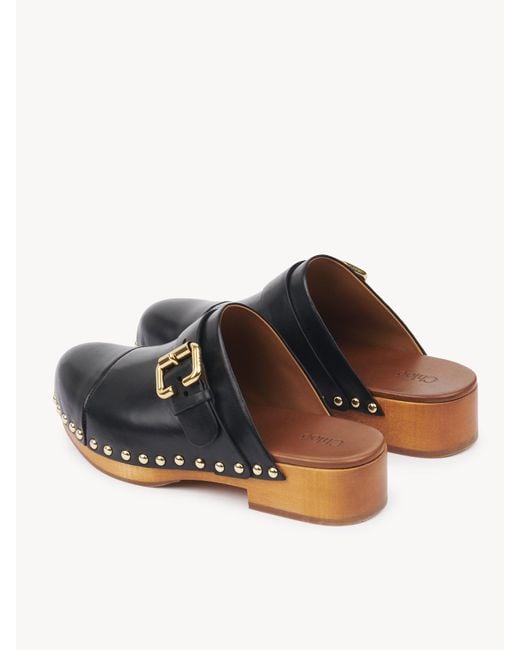 Chloé Multicolor Chloé Lace Jeannette Clogs