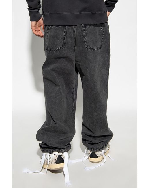 Etudes Studio Gray Études Studio District Mid-Rise Straight Leg Jeans for men