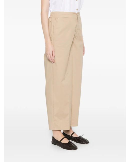 Twinset Natural Button-Fastening Trousers