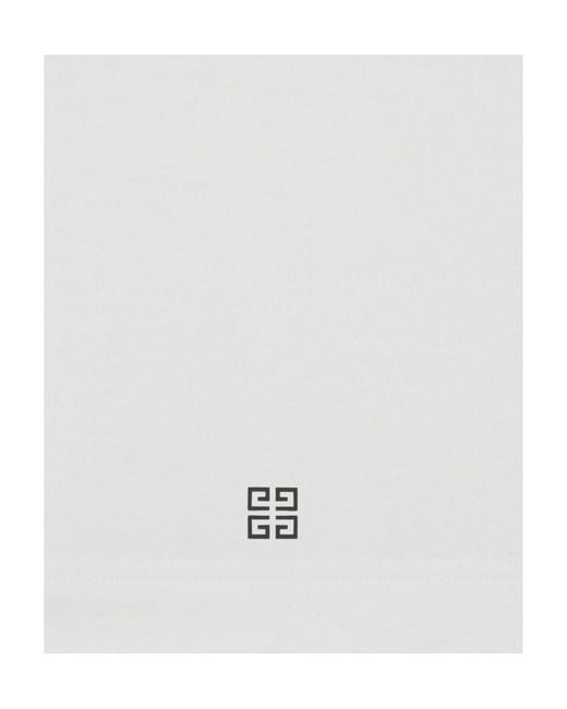 Givenchy White Archetype Oversized T-Shirt for men