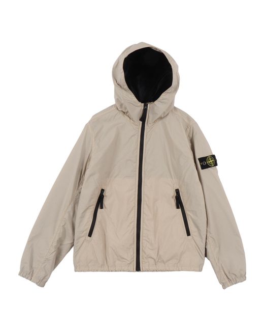 Stone Island Natural Junior Logo Patch Parka