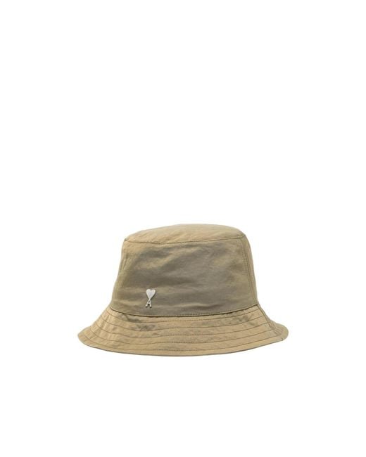 AMI Multicolor Heart-Logo Bucket Hat for men