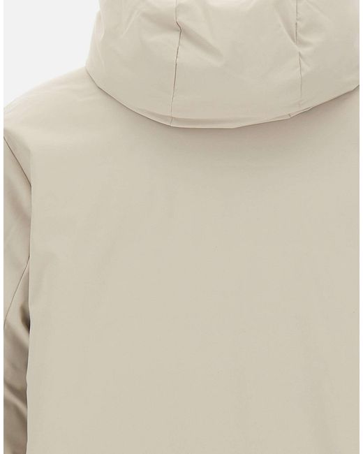 Save The Duck Natural Logo-Patch Padded Jacket for men