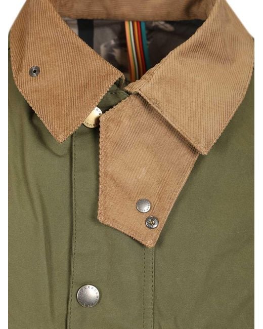 Barbour Green X Paul Smith Sugarlump Bedale Casual Jacket for men