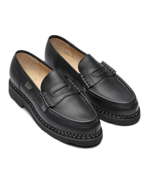 Paraboot Black Orsay Loafers