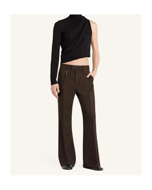 Courreges Black Courrèges Off Shoulder Mockneck Top for men