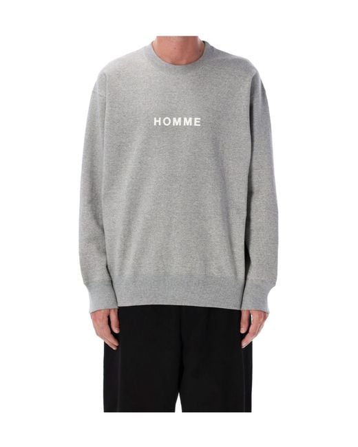 Comme des Garçons Gray Homme Logo Crewneck for men