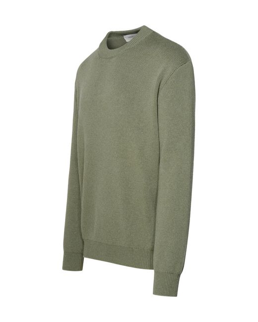 Golden Goose Deluxe Brand Green Logo Detailed Knitted Jumper for men