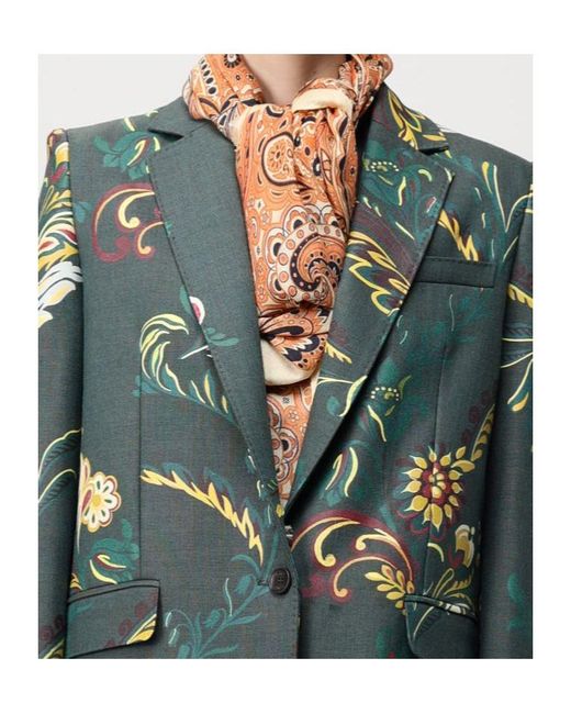 Etro Natural Paisley-Patterned Scarf