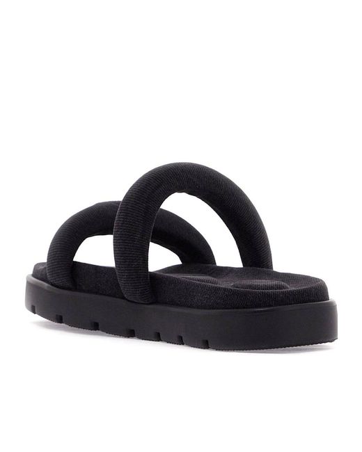 Alexander Wang Black Jay Square Toe Denim Sandals