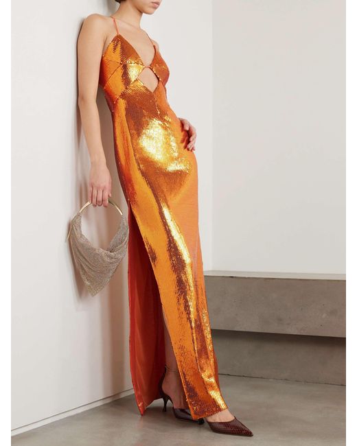 Galvan Orange Sling Dress