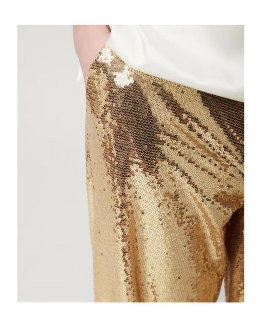Ermanno Scervino Natural Trousers Shimmer