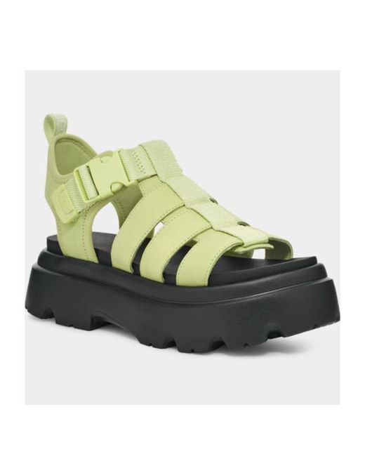 Ugg Green Cora Leather Sandals