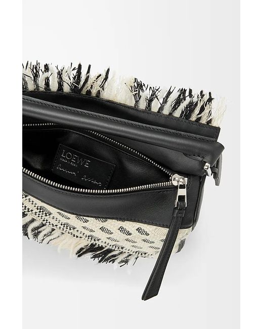 Loewe White Small Puzzle Handbag