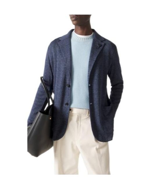 Lardini Blue Versatile Blazer for men