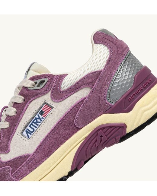 Autry Purple Hyperway Lace-Up Sneakers