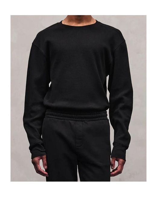 Entire studios Black Thermal Long Sleeve T-Shirt for men