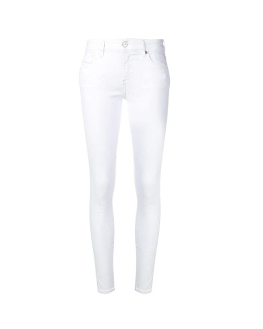 DIESEL White Skinny Fit Jeans
