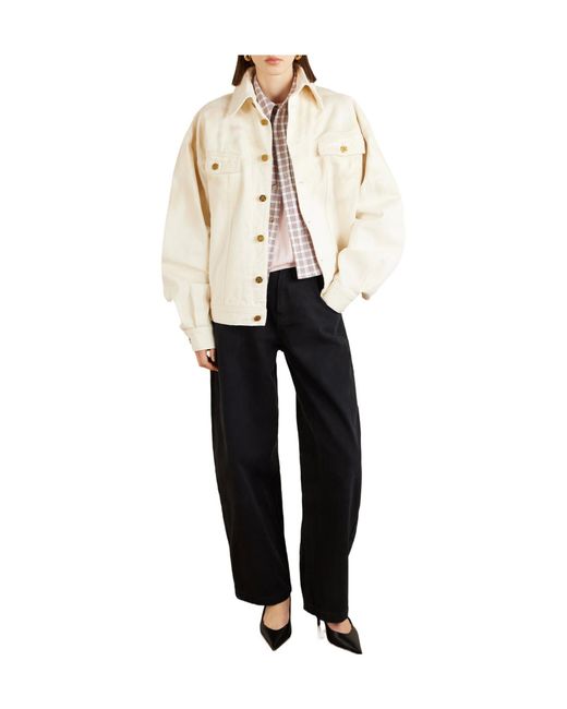 Willy Chavarria White Denim Jacket