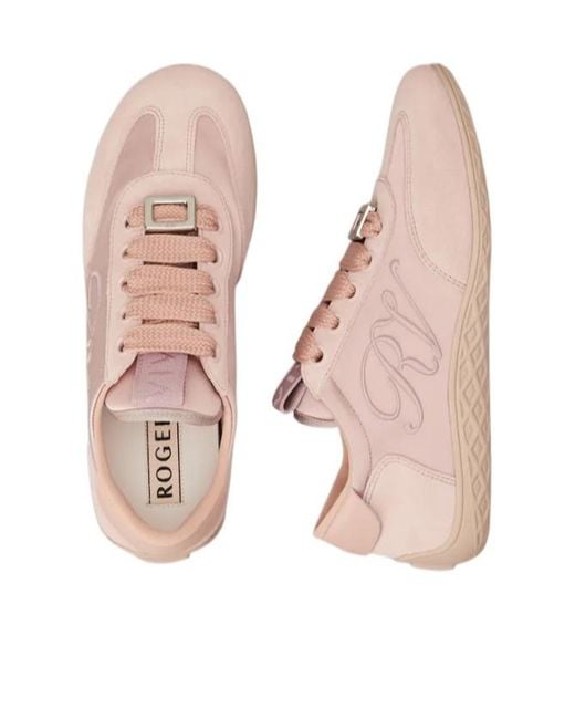 Roger Vivier Pink Viv Low Sneakers