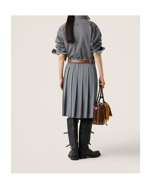 Miu Miu Gray Chambray Shirt