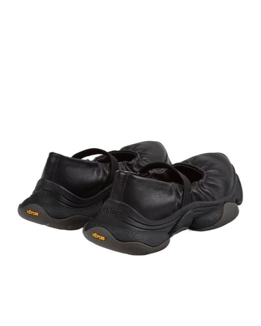 Camper Black Karst 2 Strap Ballet Flats