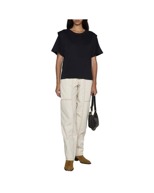 Isabel Marant Black Zelitos Crewneck T-Shirt