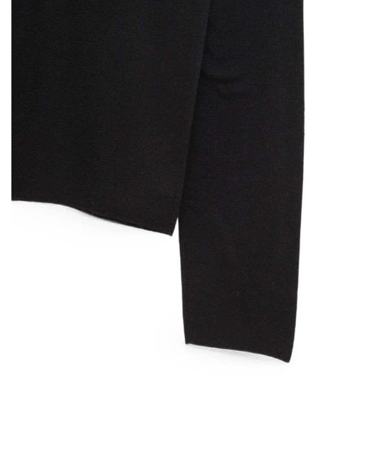 The Row Black Long-Sleeve Top