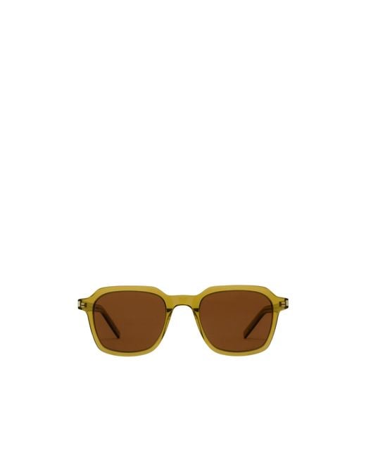 Saint Laurent Multicolor Eyewear Square Frame Glasses for men