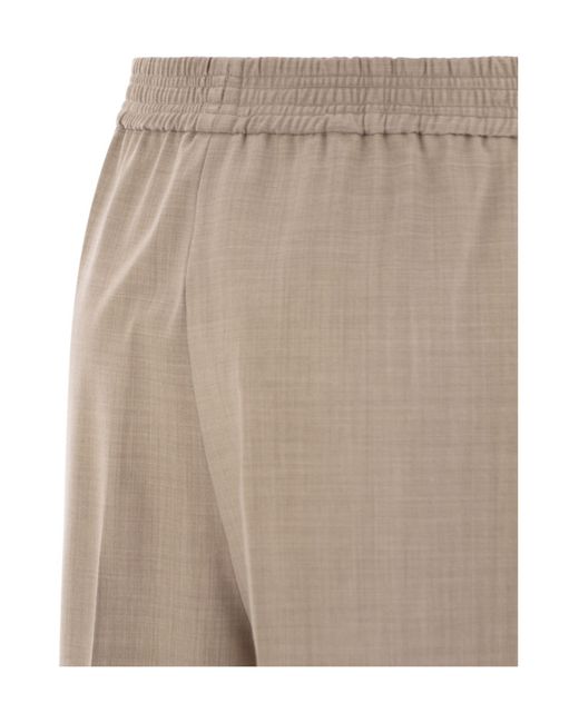Fabiana Filippi Natural Elastic Waist Casual Pants