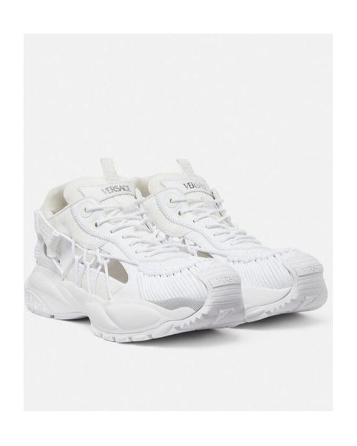 Versace White Mercury M-Vs-01 Lace-Up Sneakers for men