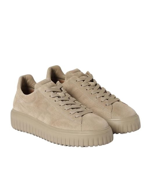 Hogan Natural Platform Lace-Up Sneakers for men