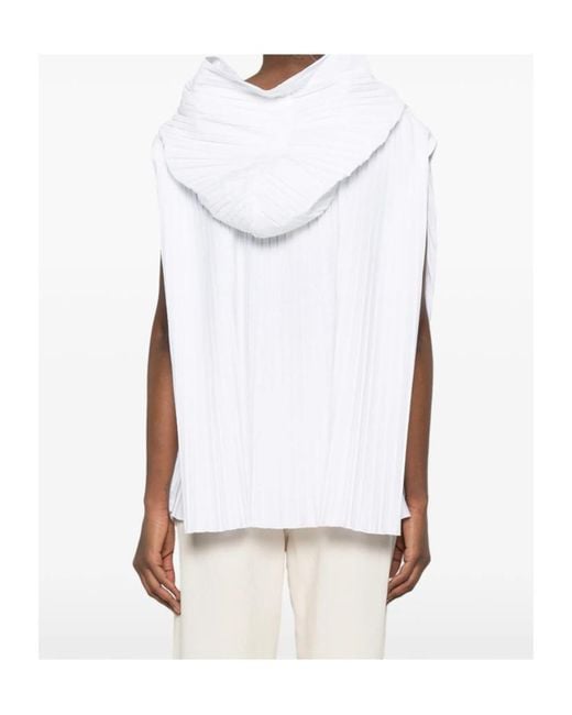 Barena White Hooded Shirt