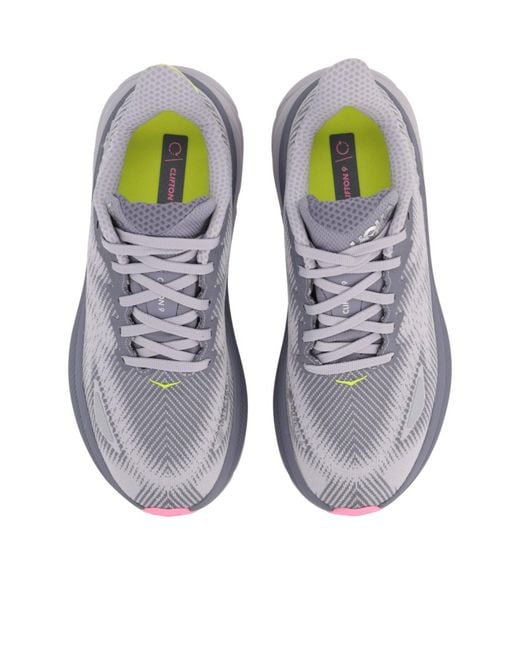 Hoka One One Gray Clifton 9 Gtx Sneakers
