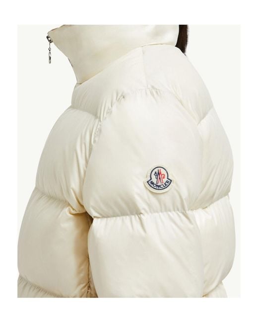Moncler White Abbadia Short Down Jacket