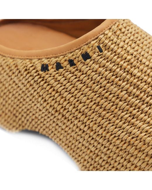 Marni Brown Platform Flip Flops