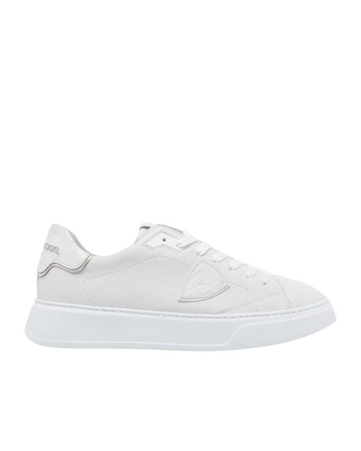 Philippe Model White Temple Sneakers for men