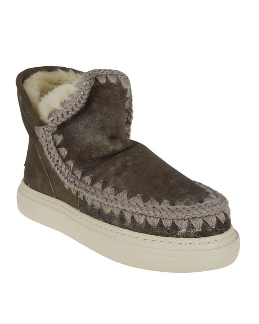 Mou Brown Eskimo Sneaker Bold Ankle Boots